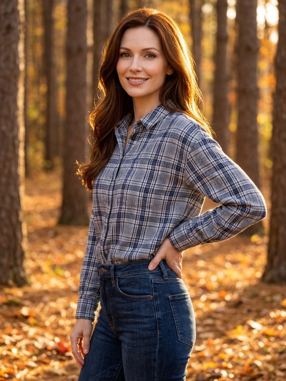 Madewell Blue Gray Plaid Button-Down Shirt